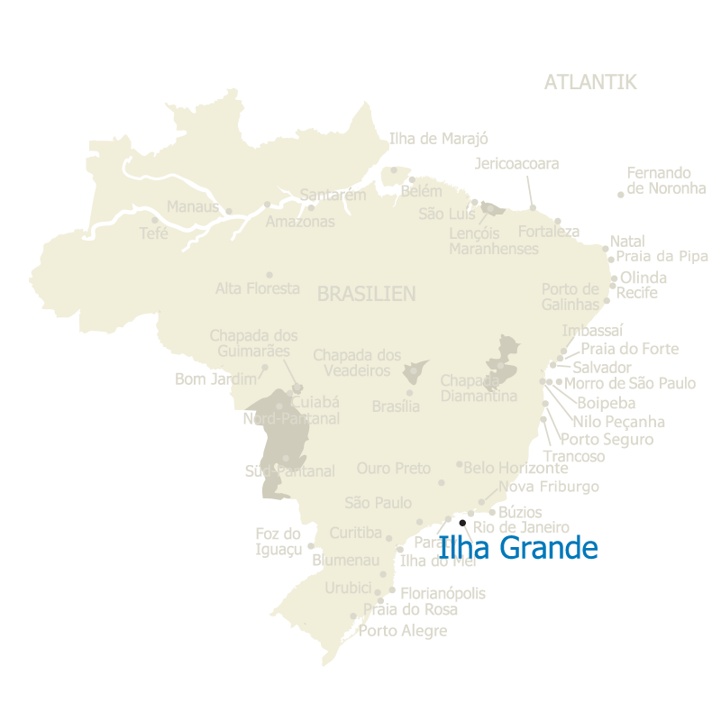 Ilha Grande auf der Karte Brasiliens