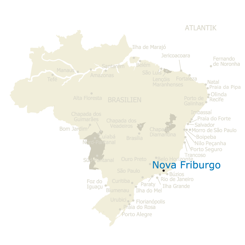 Nova Friburgo Brasilien Karte