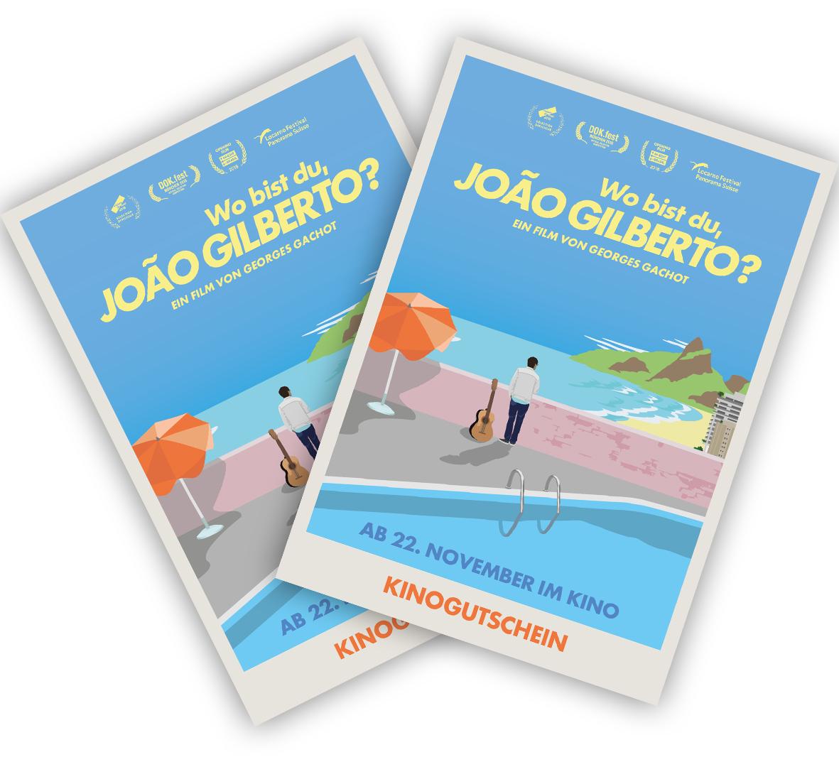 Zwei Kinogutscheine für Film über Joao Gilberto Kinogutscheine für Film über Joao Gilberto
