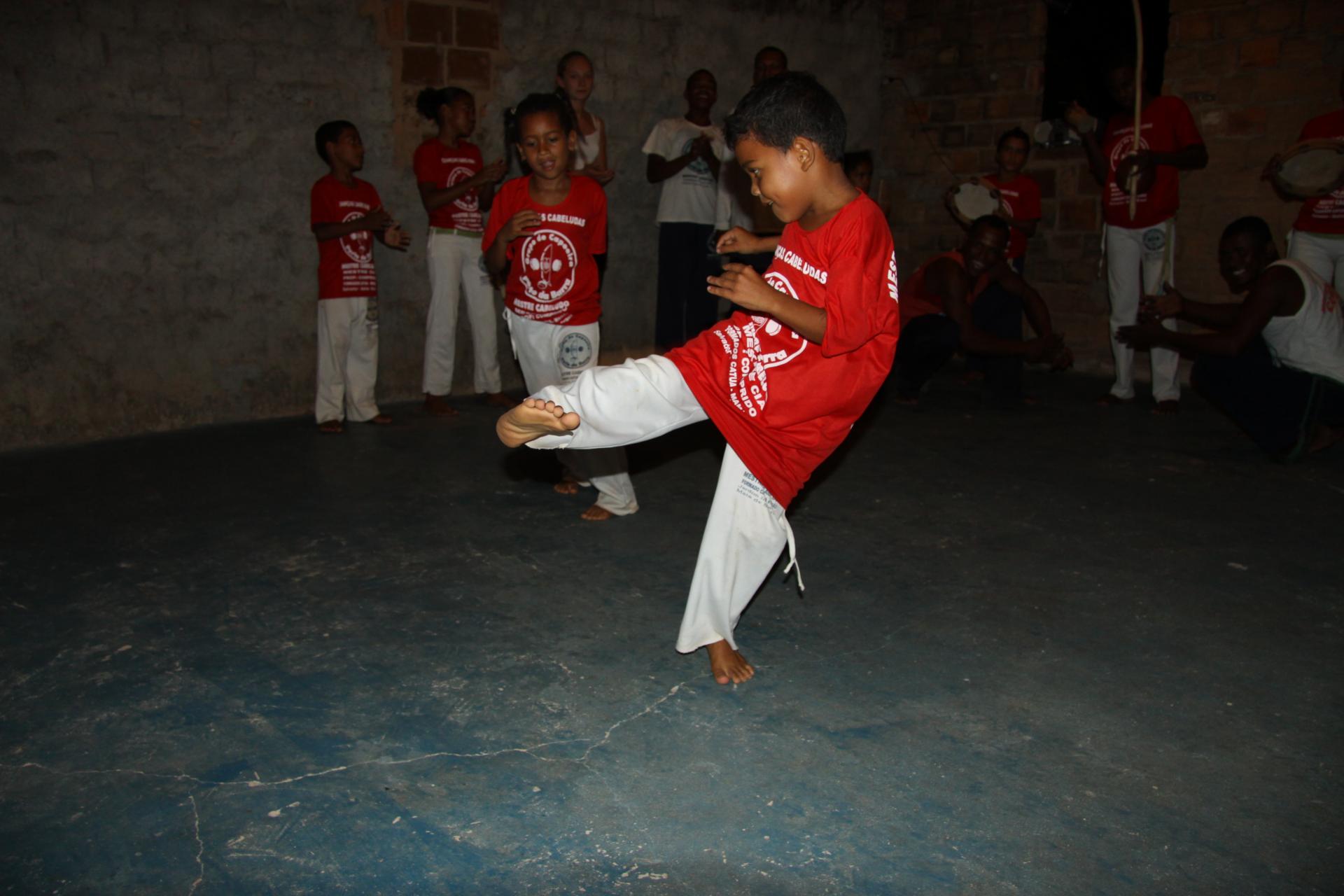 Sport in Capoeira Gruppe in Bahia, Brasilien