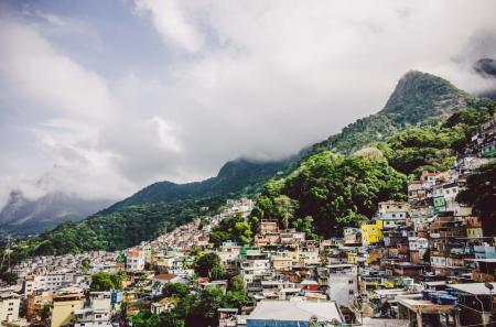 Ausblick auf Favela in Rio de Janeiro