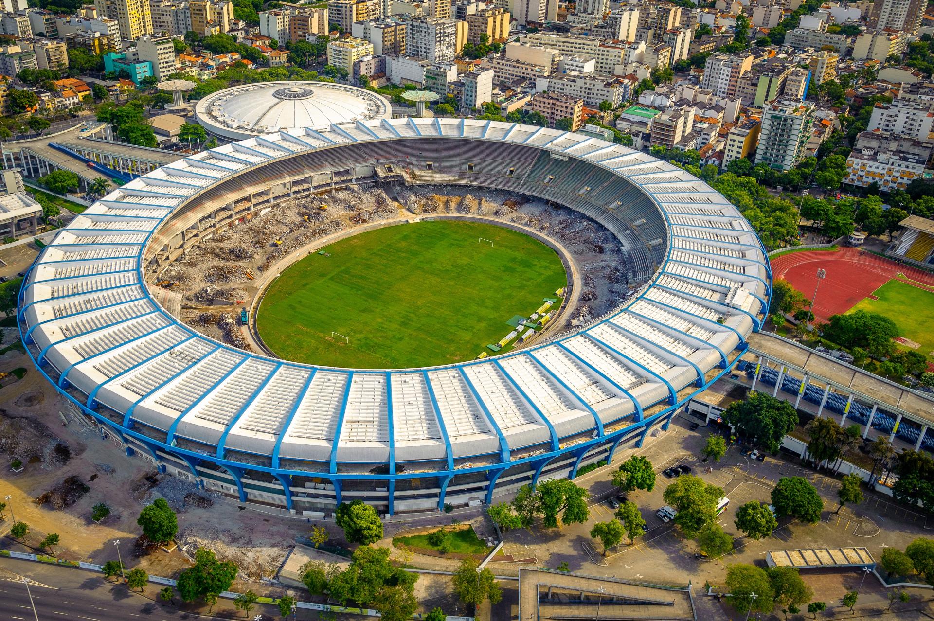 Ort der Fussballlegenden: das Maracana Stadion in Rio