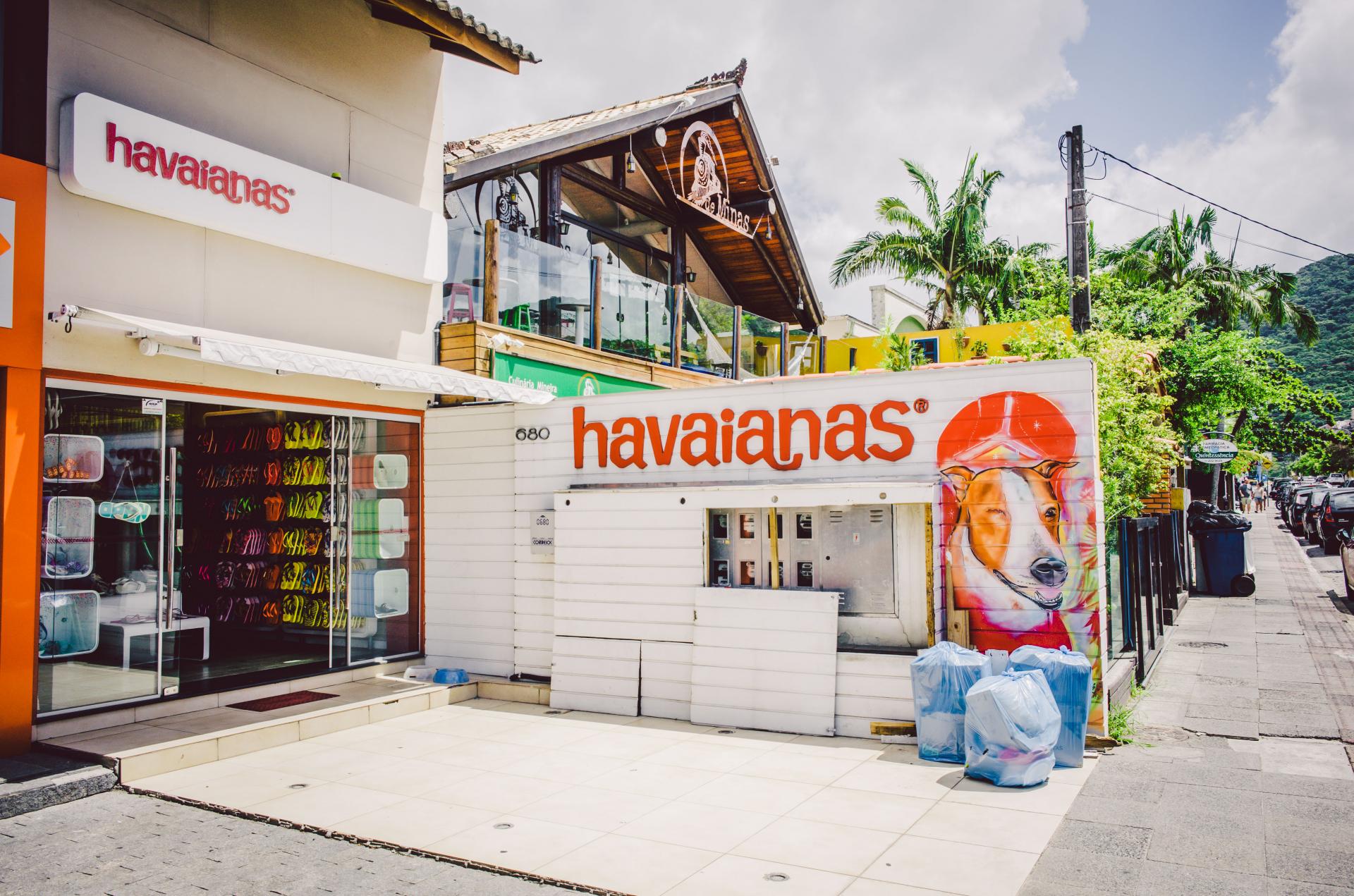 Eigener Laden der brasilianischen Marke Havaianas in Florianopolis