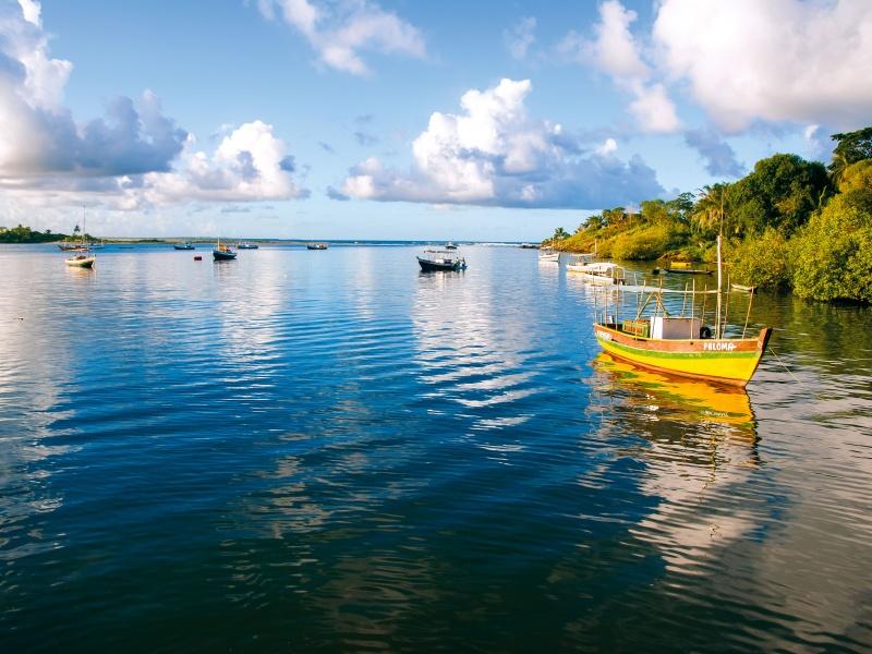 Küste von Bahia in Brasilien