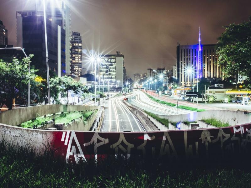 Straßen von Sao Paulo in Brasilien