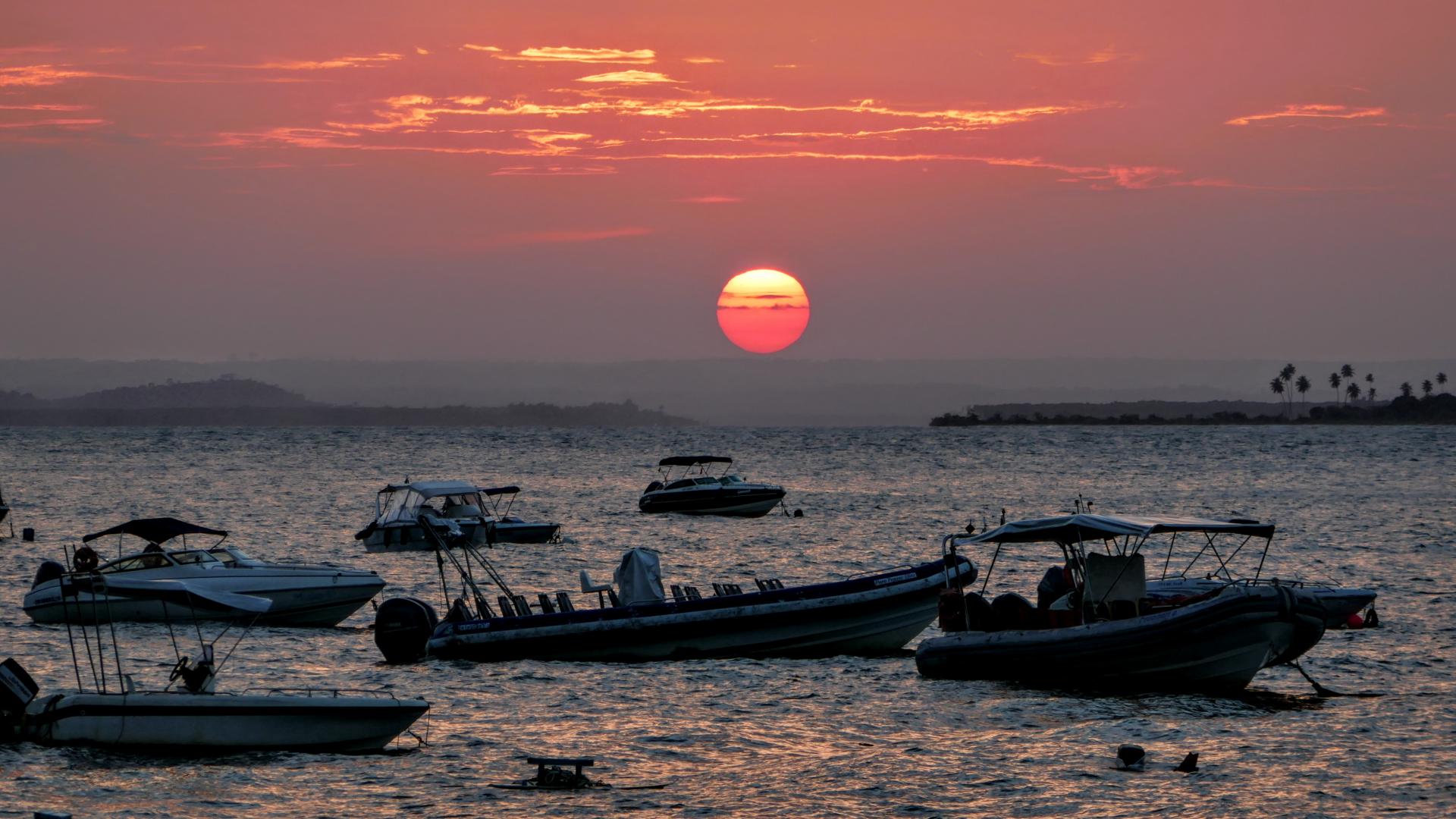 Sonnenuntergang in Morro de Sao Paulo