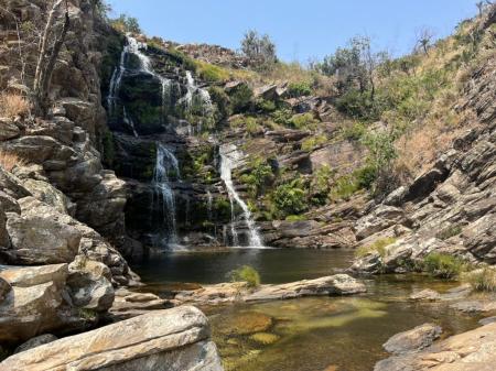 Wunderschöner Wasserfall in der Serra do Cipo