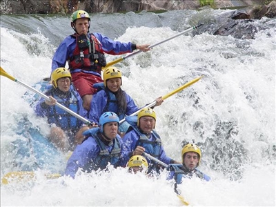 Wildwasser Rafting in Santa Catarina, Brasilien