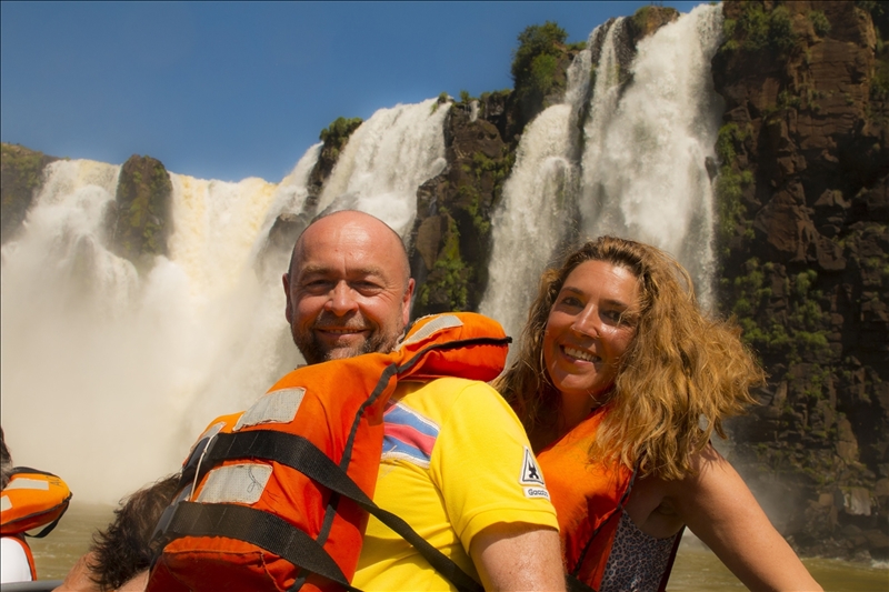 Ausflug zu den Wasserfällen von Foz do Iguacu in Brasilien