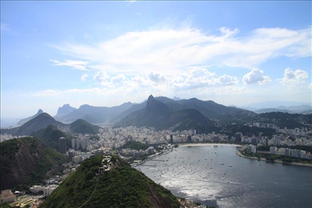 Brasilien im Finale des Confed Cup Aussicht auf Rio de Janeiro in Brasilien