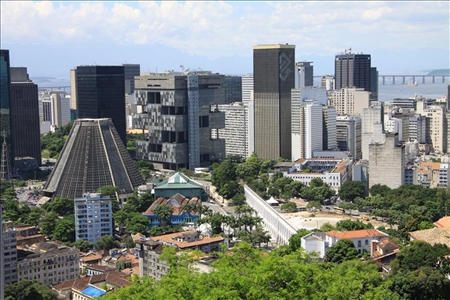 Informationen zur Luftfahrtkooperation zwischen Brasilien und der Schweiz Blick auf die Innenstadt von Rio de Janeiro