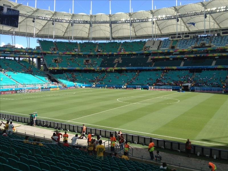 Zahlen und Fakten zur WM in Brasilien Fußballstadion in Brasilien