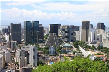 Blick auf die Innenstadt von Rio de Janeiro in Brasilien