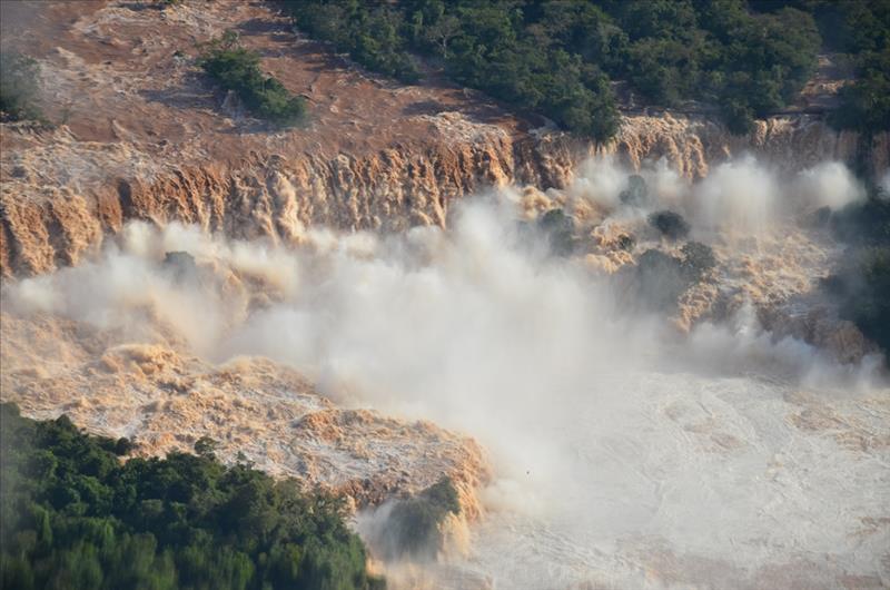 Rekordwasserstände bei den Wasserfällen von Foz do Iguacu Wasserfälle von Foz do Iguacu