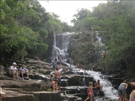 Wasserfall an Lagoa de Conceição Brasilien Florianopolis Lagoa de Conceicao