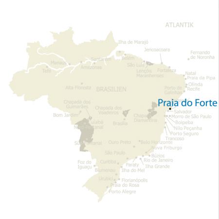 Map Praia do Forte