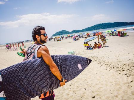 Freizeit am Campeche Strand in Florianópolis