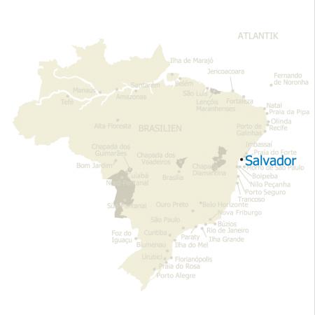 Karte Salvador