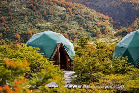 Erleben Sie die einmalige Unterkunft EcoCamp Patagonia auf Ihrer Patagonienreise