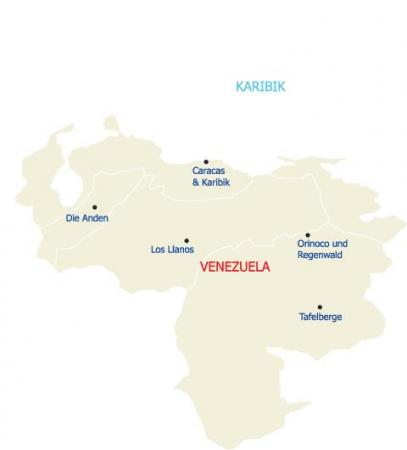 Reisen Sie durch das faszinierende Land Venezuela und lernen Sie die unterschiedlichen Regionen kennen