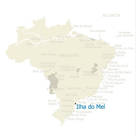 MAP Brasilien Karte Ilha do Mel