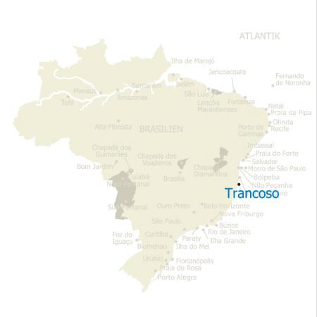 MAP Brasilien Karte Trancoso