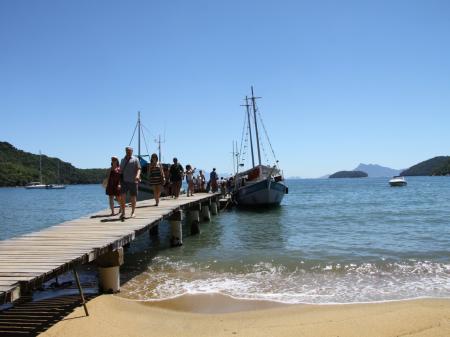 Landungspier auf der Ilha Grande