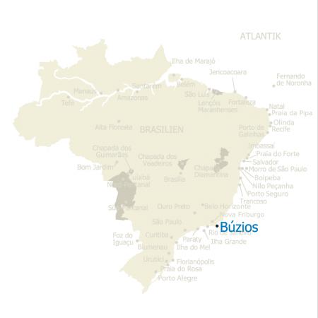 MAP Brasilien Karte Buzios