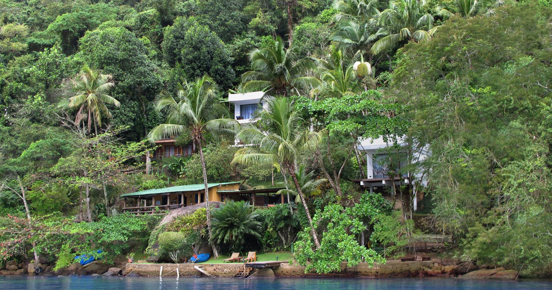 Pousada Asalem Landestypische Unterkunft Brasilien Ilha Grande Lage im Atlantischen Regenwald