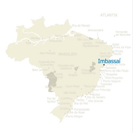 MAP Brasilien Karte Imbassai