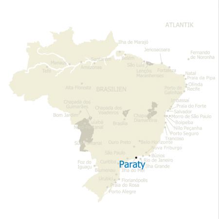 MAP Brasilien Karte Paraty