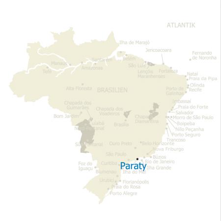 Karte Brasilien Paraty