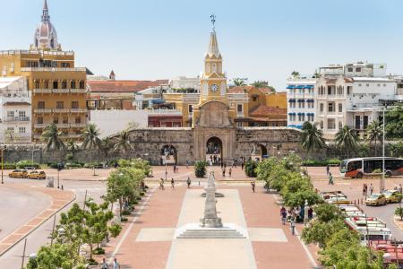 Entdecken Sie das koloniale Stadtzentrum der Karibikstadt Cartagena in Kolumbien