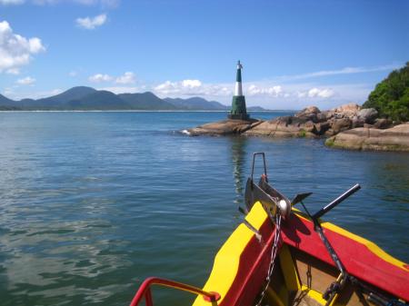 Leuchtturm bei Bootstour zu den Perlen der Lagune