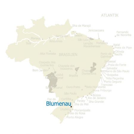 MAP Brasilien Blumenau