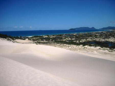 Weiße Sanddünen in Florianopolis