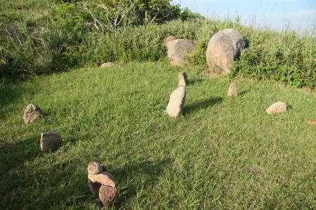 Mystische Steine auf der Wiese