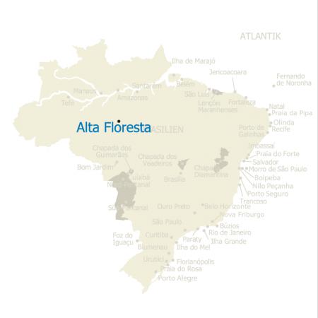 MAP Brasilien Karte Alta Floresta