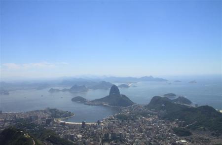 Blick vom Corcovado auf den Zuckerhut