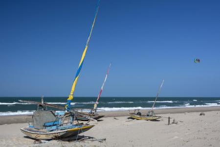 Boot am Strand in Fortaleza