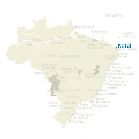MAP Natal Brasilien