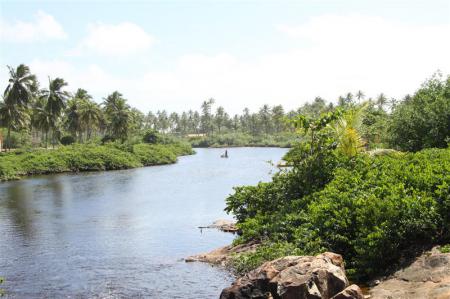 Imbassai Kajak auf Fluss