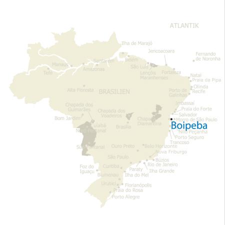 MAP Brasilien Karte Boipeba