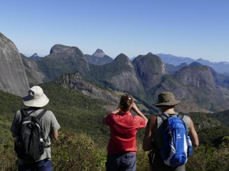 Wundeschöner Ausblick auf die Serra do Mar bei Nova Friburgo