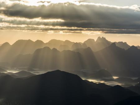 Grandiose Aussicht auf die Serra do Mar in Nova Friburgo