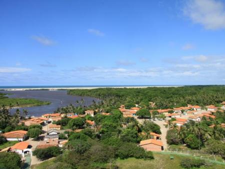 Rio Preguicas bei Mandacura vor der Mündung ins Meer