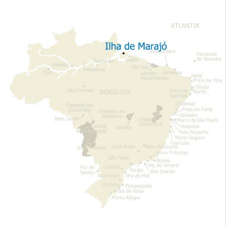 Map Ilha de Marajo Brasilien