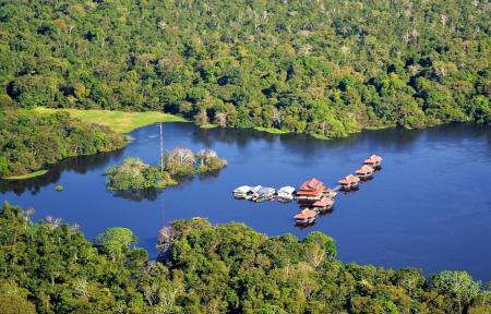 Uakari Lodge Luftaufnahme