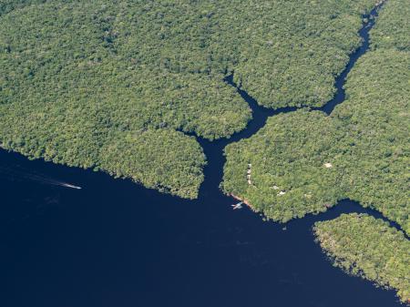 Lage der Anavilhanas Lodge mitten im Amazonas-Regenwald