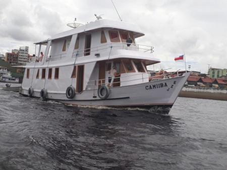 Die Camiiba, ein typesches Amazonas-Schiff